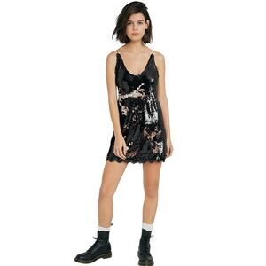 Free People Double Take Sequin Slip dress